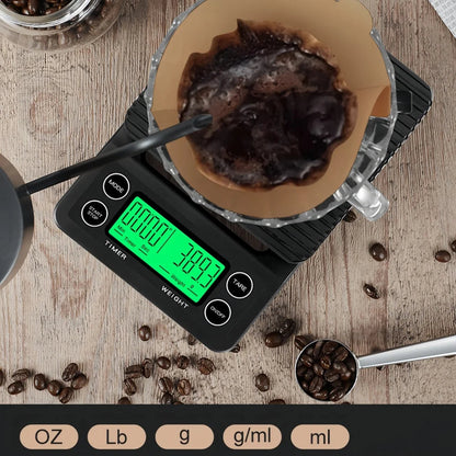 Hochpräzise Kaffeewaage LCD – Perfekte Messgenauigkeit Für Ihren Kaffee 4