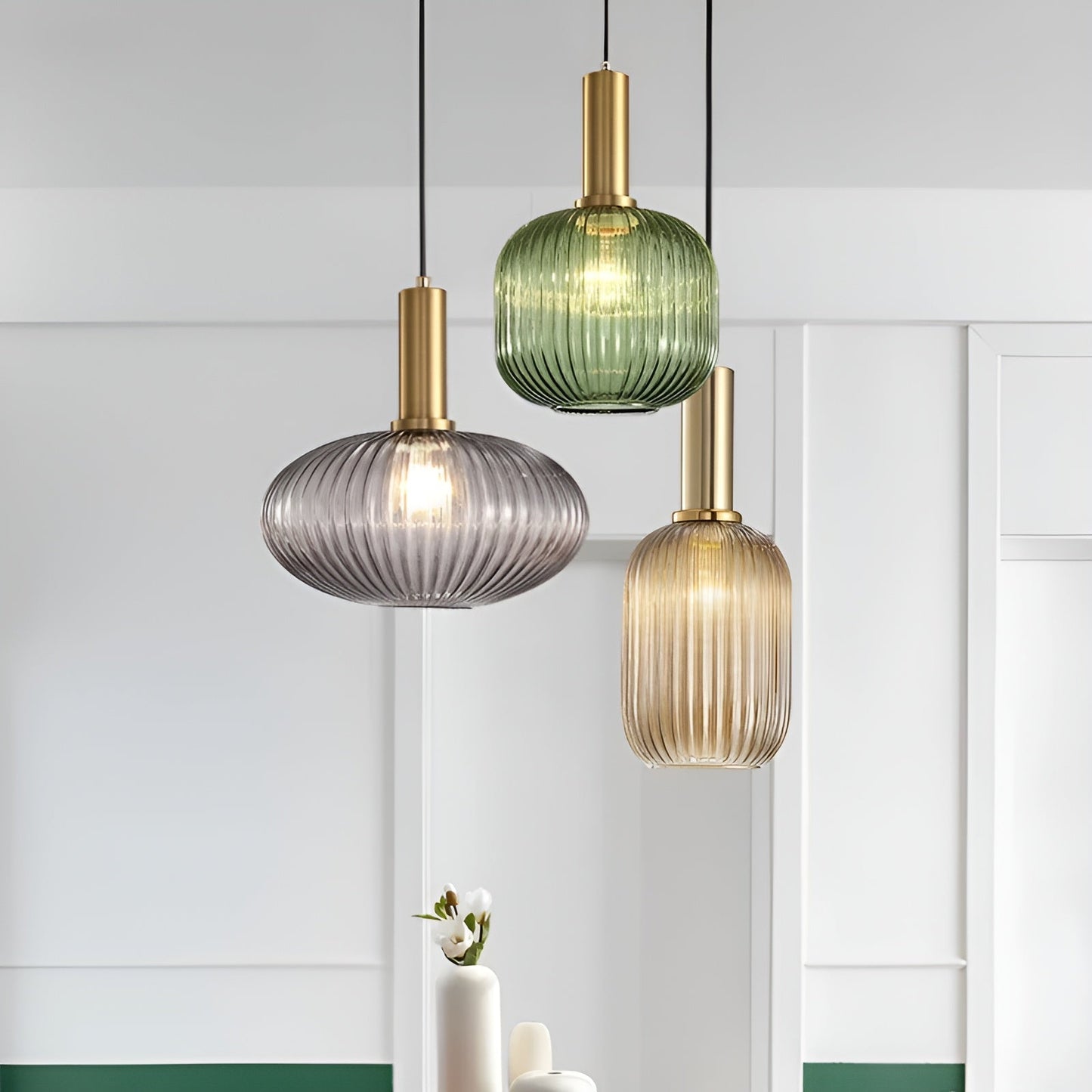 Hued Ribbed Pendelleuchte Vintage – Stilvolle Beleuchtung für Ihr Zuhause 6