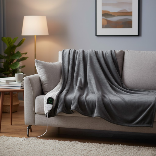 Hygge Elektrische Heizdecke Bio-Baumwolle – Gemütliche Wärme Für Entspannende Abende 0