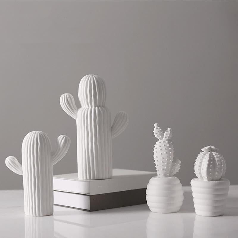 Kaktus-Kollektion Aus Weißem Porzellan – Elegante Akzente Für Ihr Zuhause 1