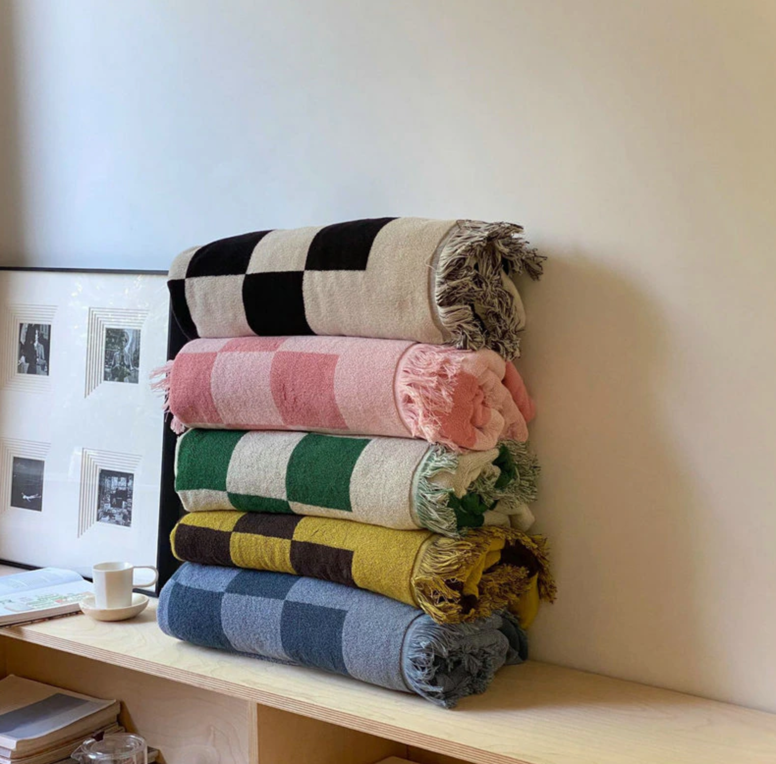 Karierte Bettdecke Retro-Schachbrettmuster – Stilvolle Eleganz Für Gemütliche Abende 4