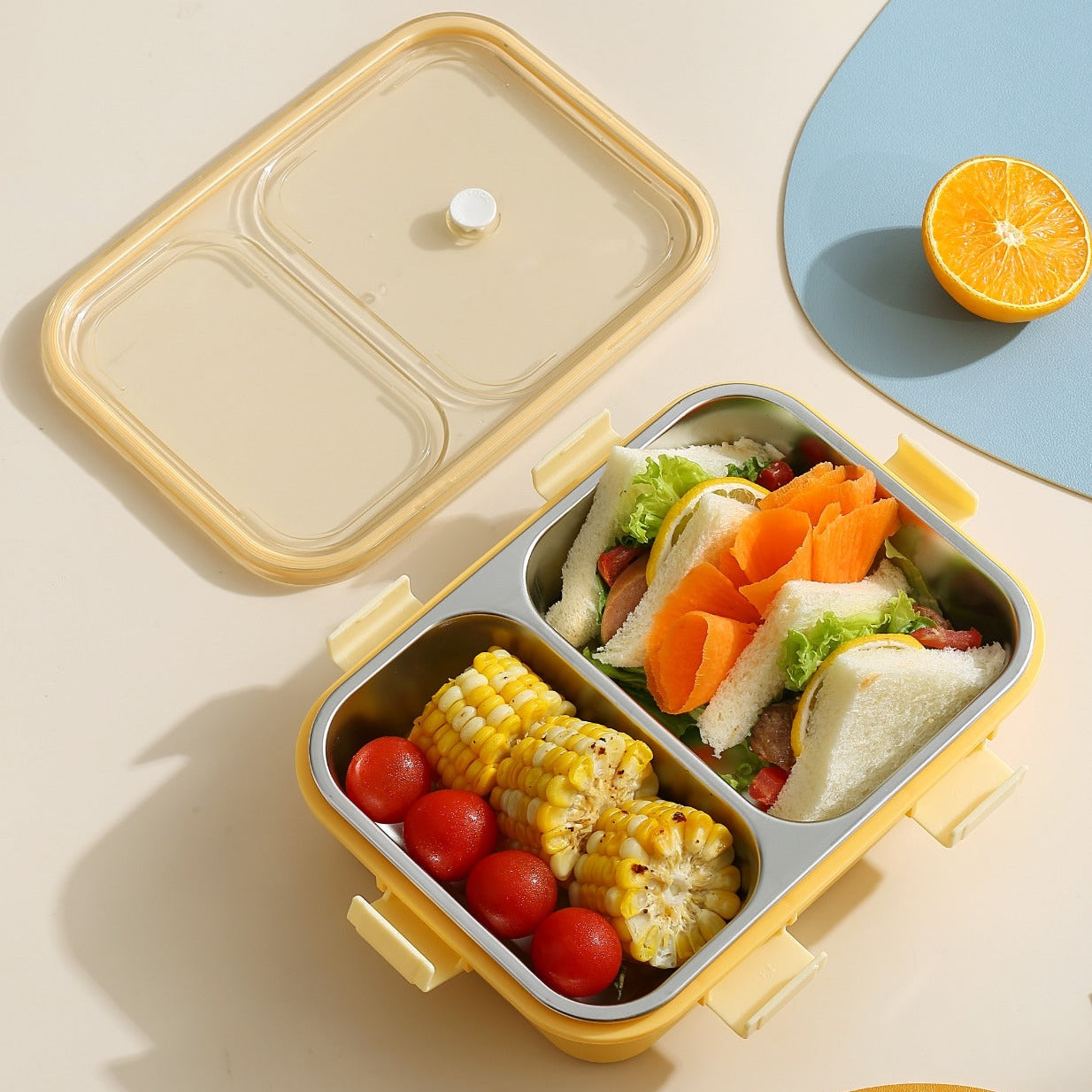 Kawaii-O-Cute Edelstahl Lunchbox – Frische Lebensmittel Immer Dabei 0