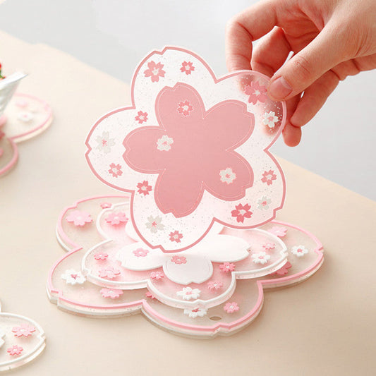Kawaii Sakura Blumen Tassenuntersetzer – Stilvolle Akzente Für Ihr Zuhause 0