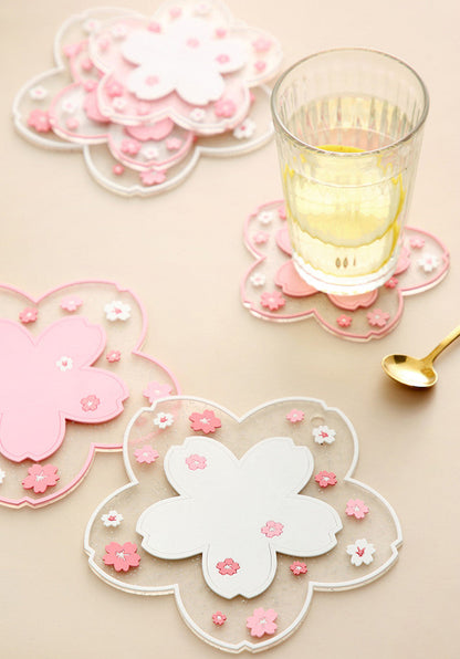 Kawaii Sakura Blumen Tassenuntersetzer – Stilvolle Akzente Für Ihr Zuhause 6