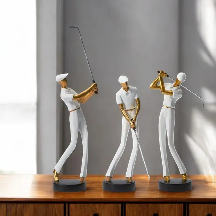 Kelly Swing Golfskulpturen – Elegante Darstellung von Bewegung 6