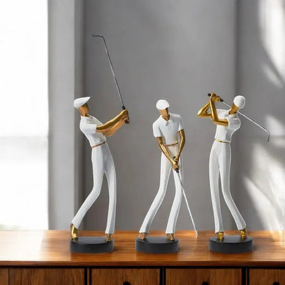 Kelly Swing Golfskulpturen – Elegante Darstellung von Bewegung 6