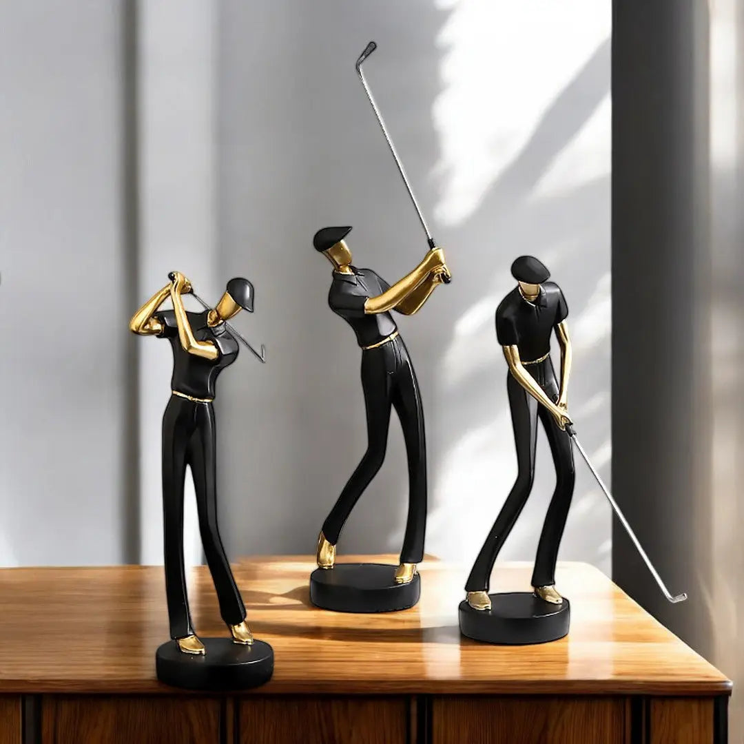Kelly Swing Golfskulpturen – Elegante Darstellung von Bewegung 7