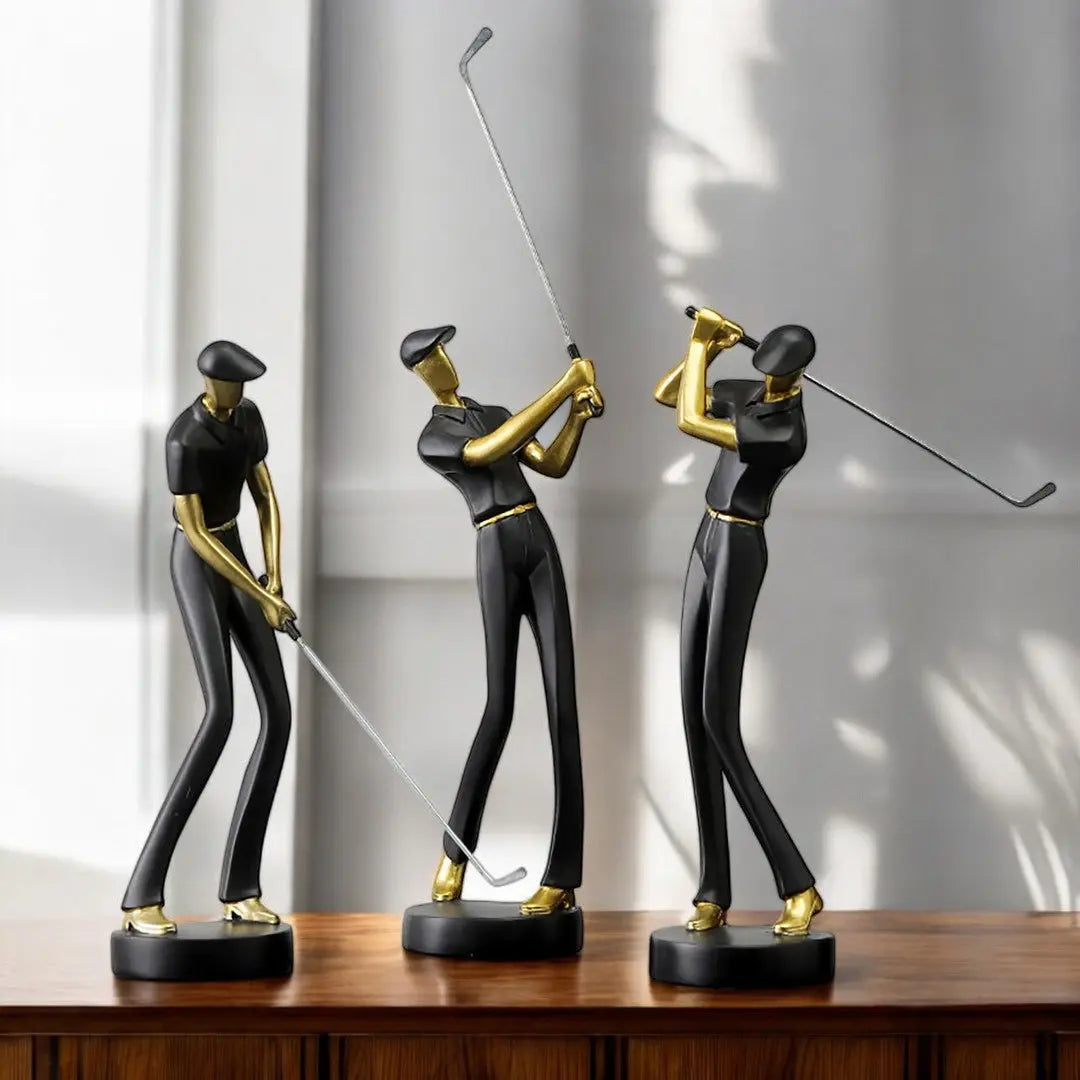 Kelly Swing Golfskulpturen – Elegante Darstellung von Bewegung 8