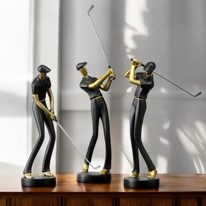 Kelly Swing Golfskulpturen – Elegante Darstellung von Bewegung 8