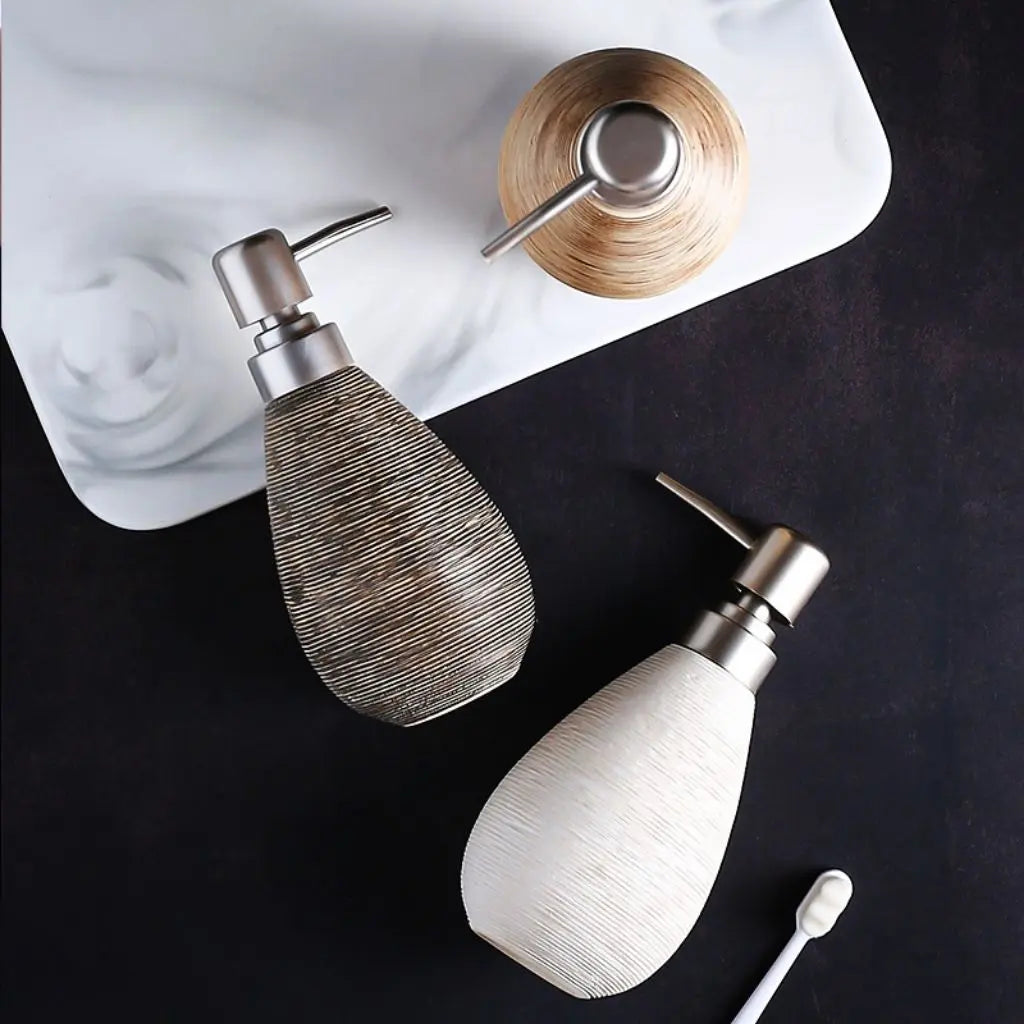 Kenji Keramik-Lotionsspender – Stilvolles Retro-Design Für Elegante Bäder 2