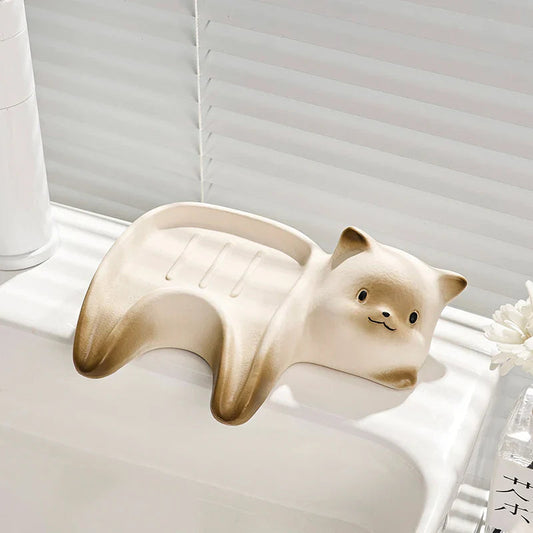Keramik-Seifenschal Lazy Cat – Verspielter Charme Für Ihr Bad 0