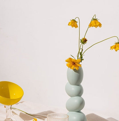 Kieselsteinstrukturierte Keramikvase – Elegante Form Für Stilvolle Akzente 6