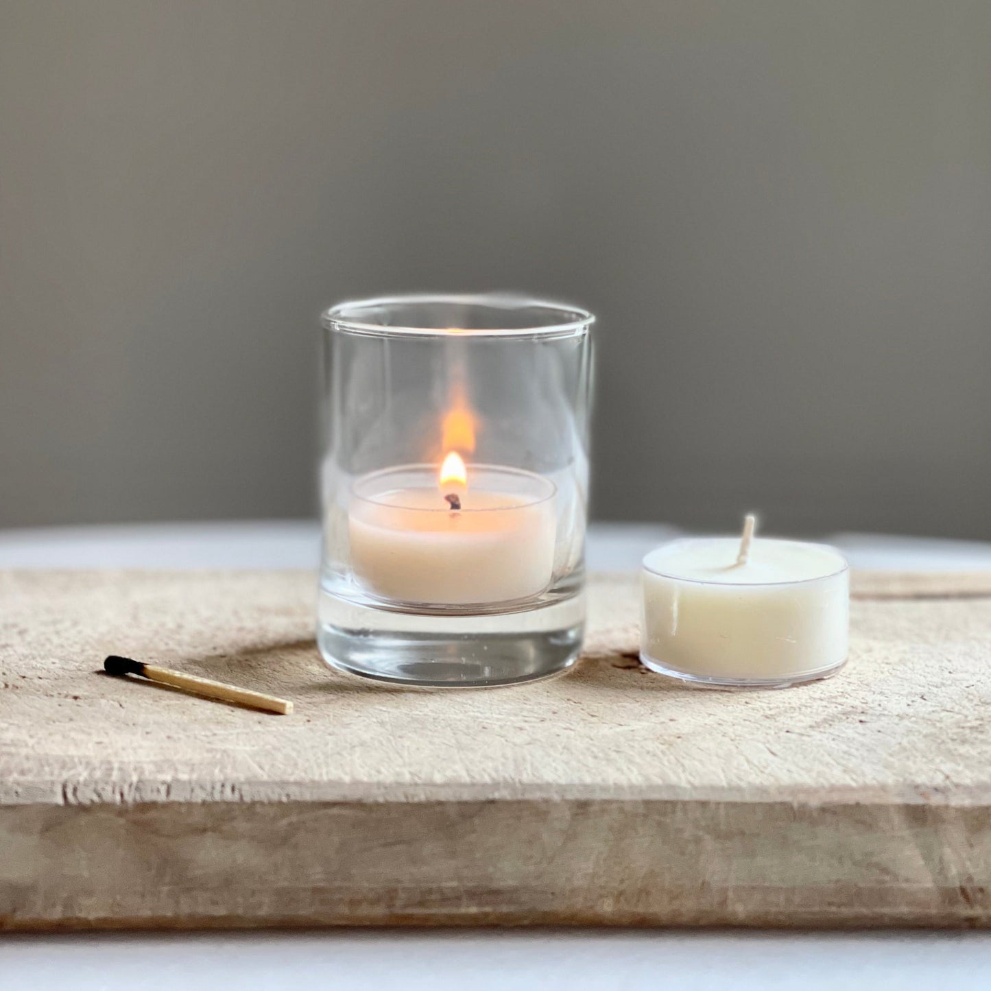 Klares Glas Votivkerze – Elegantes Licht Für Gemütliche Abende 0
