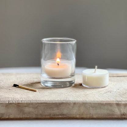 Klares Glas Votivkerze – Elegantes Licht Für Gemütliche Abende 0