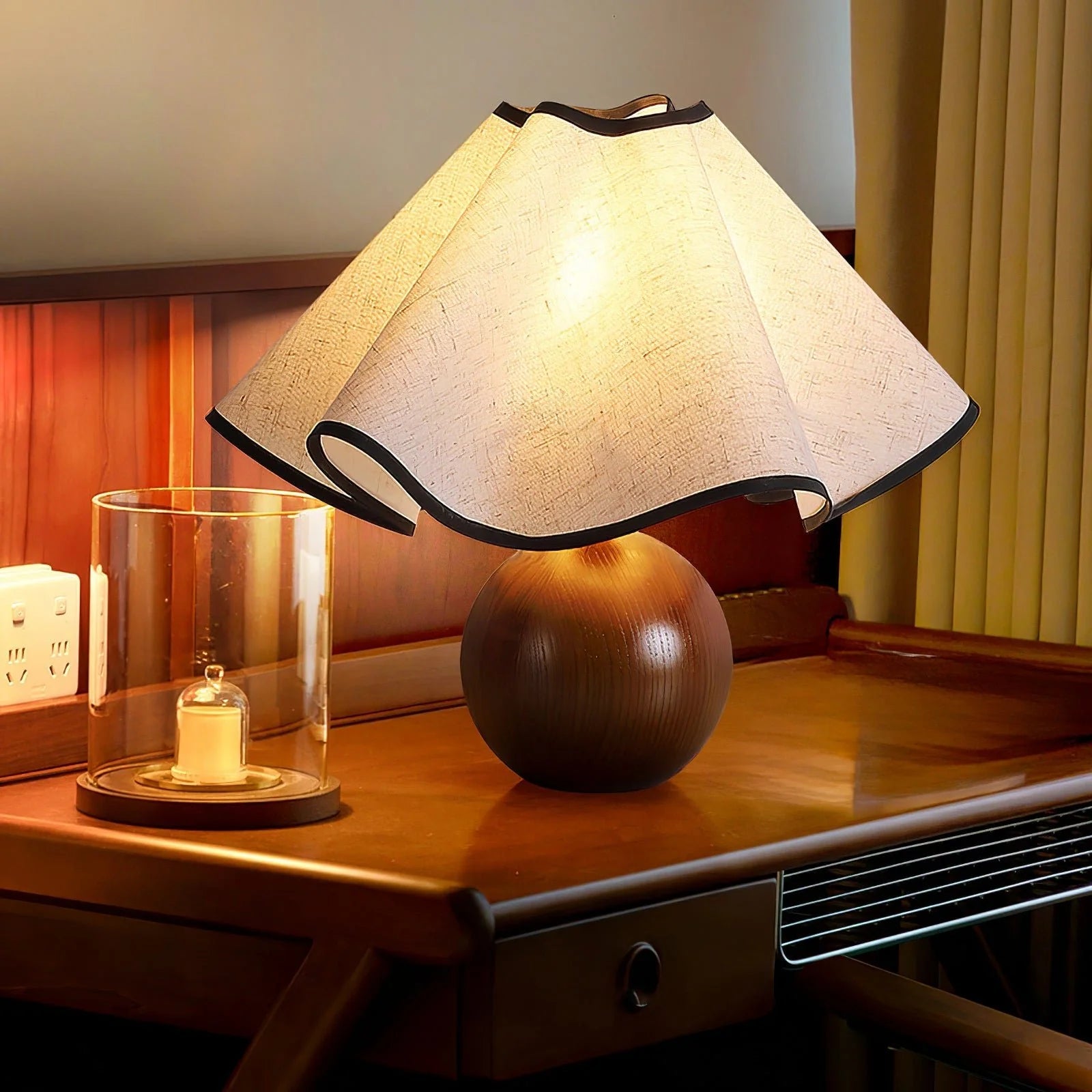 Klassische Bell Tischlampe Aus Stoff – Elegantes Licht Für Ihren Raum 4
