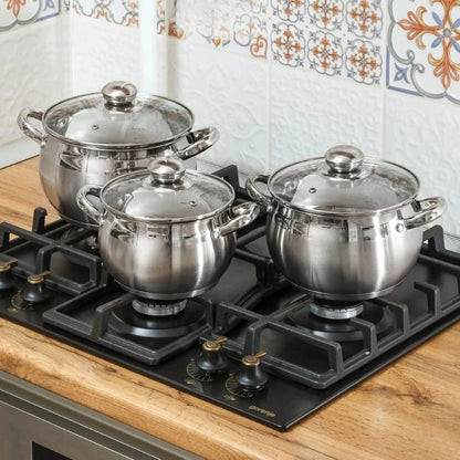 **Klassisches 6-Teiliges Induktionskochgeschirr-Set** – Hochwertige Edelstahlqualität für Ihre Küche 2