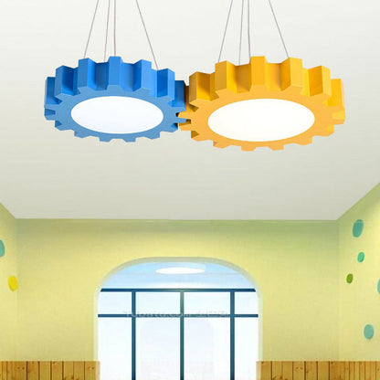 Kreative Gear Pendelleuchte Bunte LED-Hängelampe – Fröhliches Licht Für Kinderzimmer 10