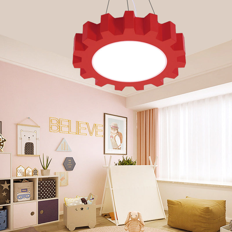 Kreative Gear Pendelleuchte Bunte LED-Hängelampe – Fröhliches Licht Für Kinderzimmer 4