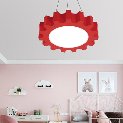 Kreative Gear Pendelleuchte Bunte LED-Hängelampe – Fröhliches Licht Für Kinderzimmer 9