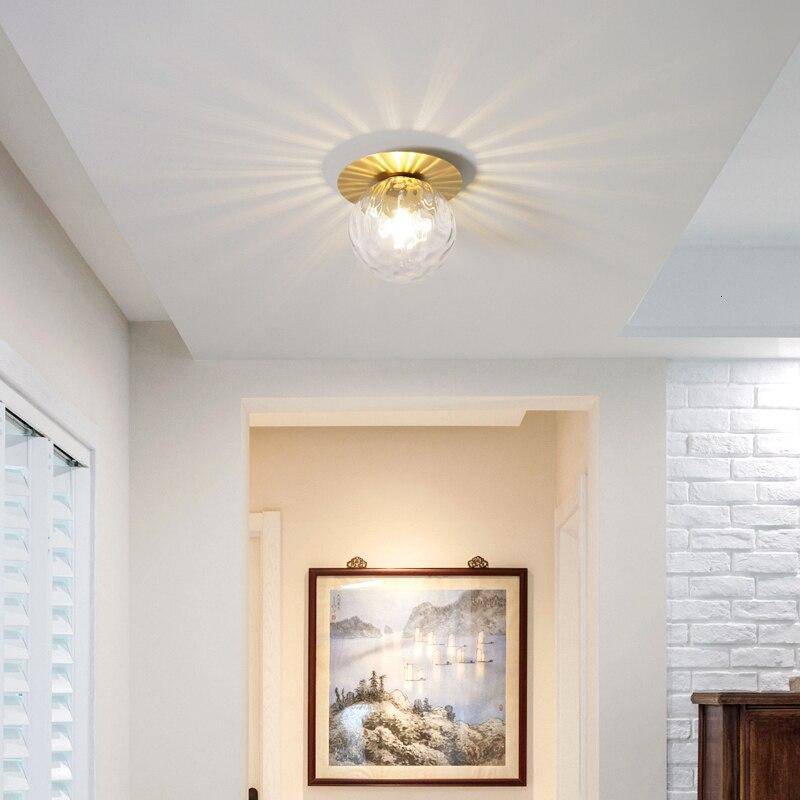 LED-Deckenleuchte Gold mit Glasball – Stilvolles Licht für Ihr Zuhause 1
