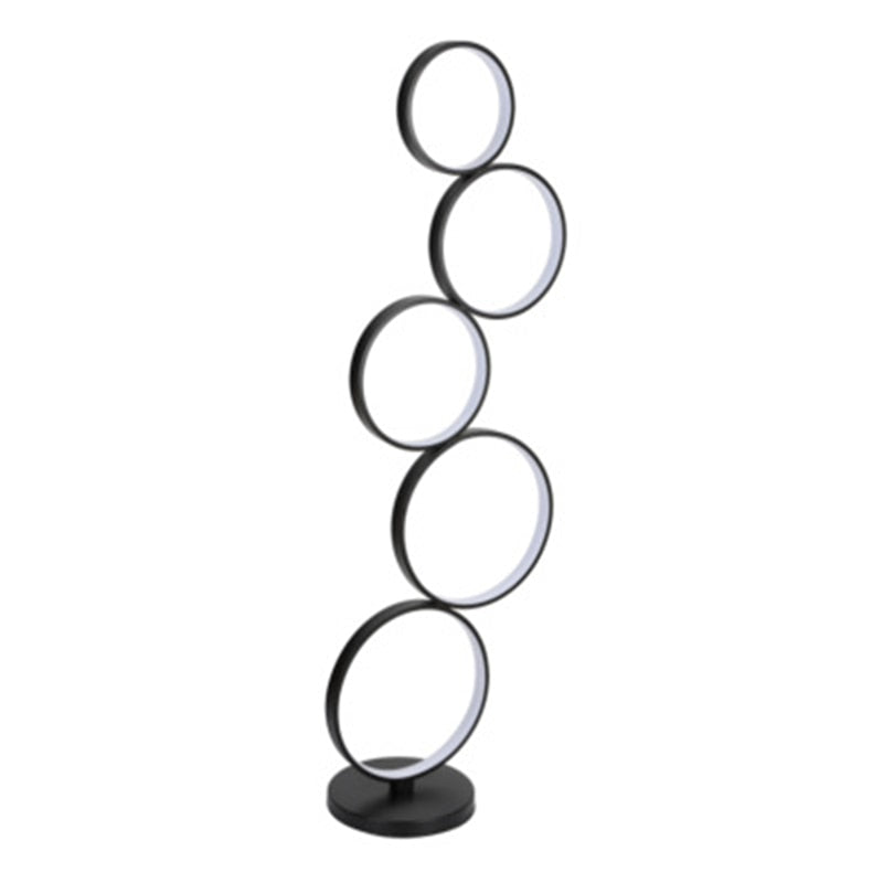 **LED-Stehlampe Nordisches Ring-Design – Stilvolle 360-Grad-Beleuchtung** 7