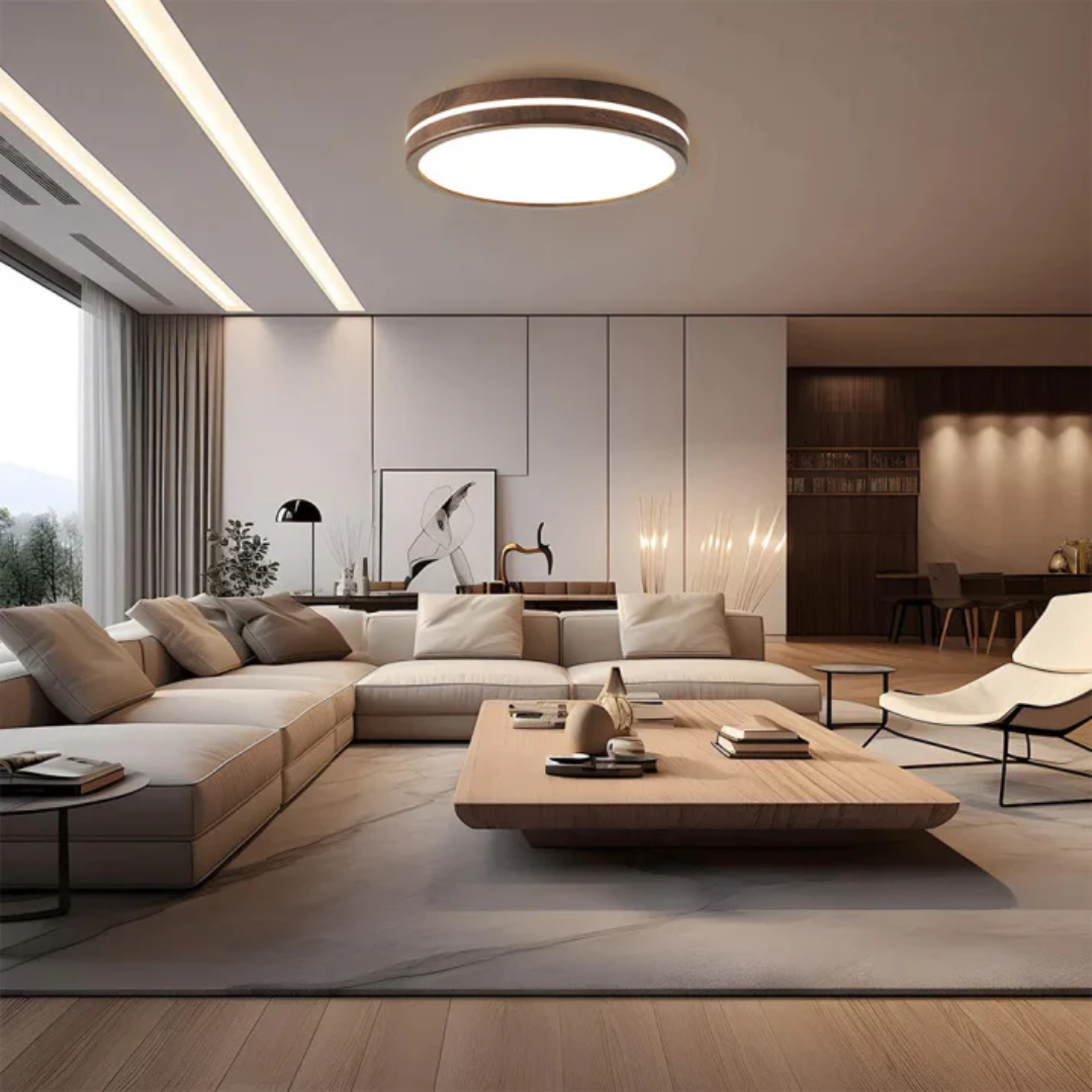 LED Deckenlampe Holz – Moderne Lichtquelle für Stilvolles Ambiente 1
