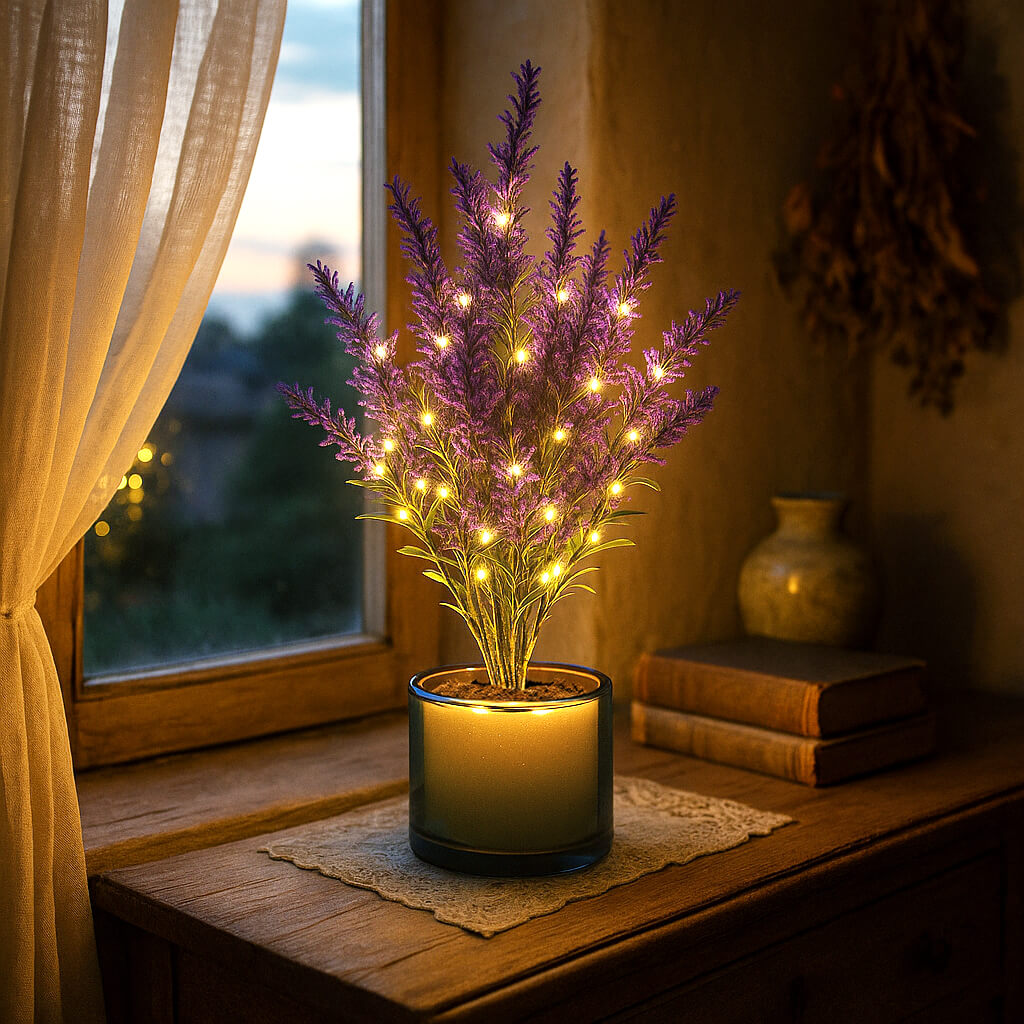 LED Tischlampe Lavendel-Traum – Beruhigendes Licht Für Ihr Zuhause 1