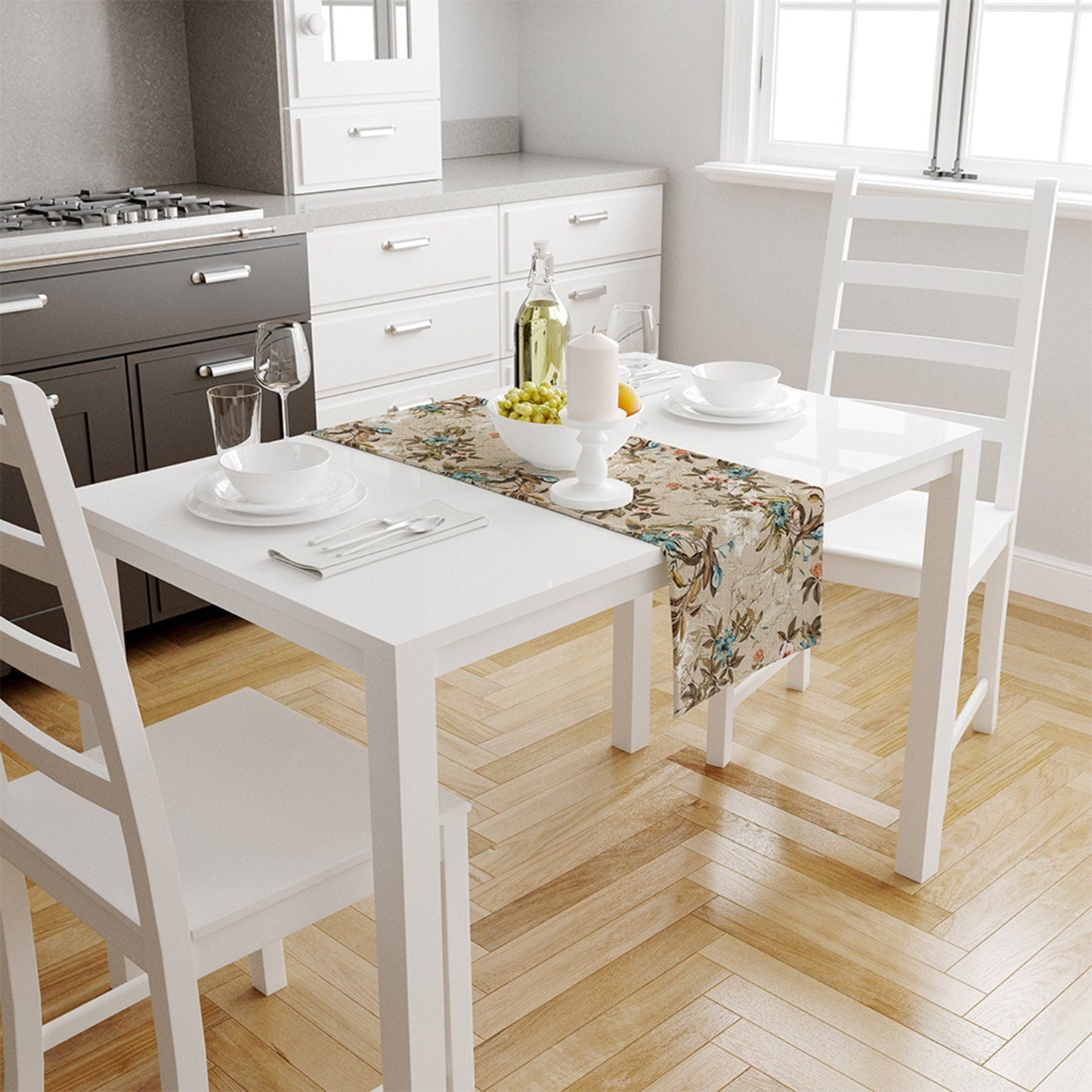 Landhausstil Tischläufer Mit Blumenmuster – Elegante Akzente Für Ein Zuhause 6
