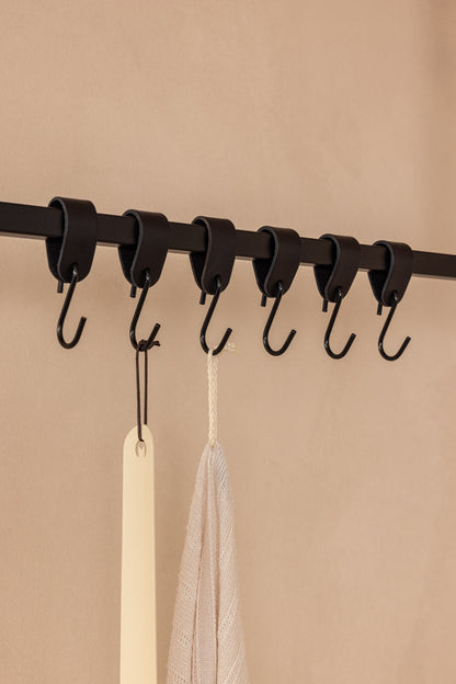 Leder S-Haken Set 3er/6er – Stilvolle Akzente Für Jeden Raum 3