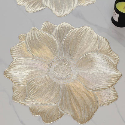 Lotusförmiges Abwaschbares Tischset – Elegante Tischdekoration Für Stilvolle Anlässe 2