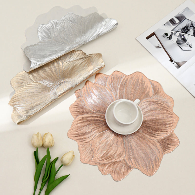 Lotusförmiges Abwaschbares Tischset – Elegante Tischdekoration Für Stilvolle Anlässe 5