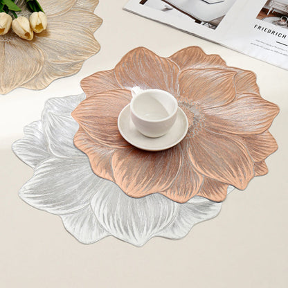 Lotusförmiges Abwaschbares Tischset – Elegante Tischdekoration Für Stilvolle Anlässe 7