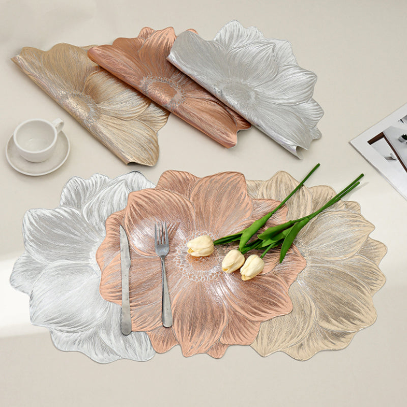 Lotusförmiges Abwaschbares Tischset – Elegante Tischdekoration Für Stilvolle Anlässe 8