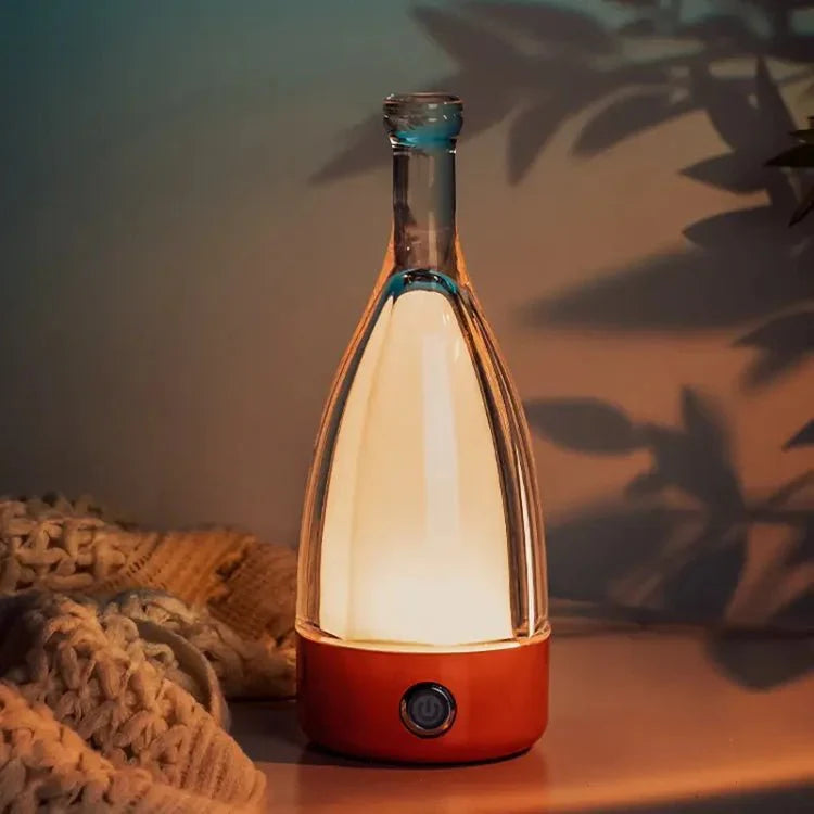 LumiBottle Nachtlampe Weinflaschenform – Gemütliches Warmes Licht Für Entspannte Abende 2