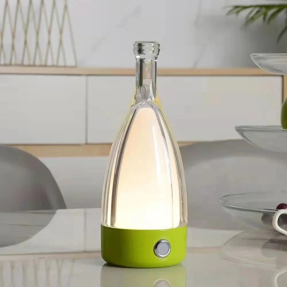 LumiBottle Nachtlampe Weinflaschenform – Gemütliches Warmes Licht Für Entspannte Abende 8