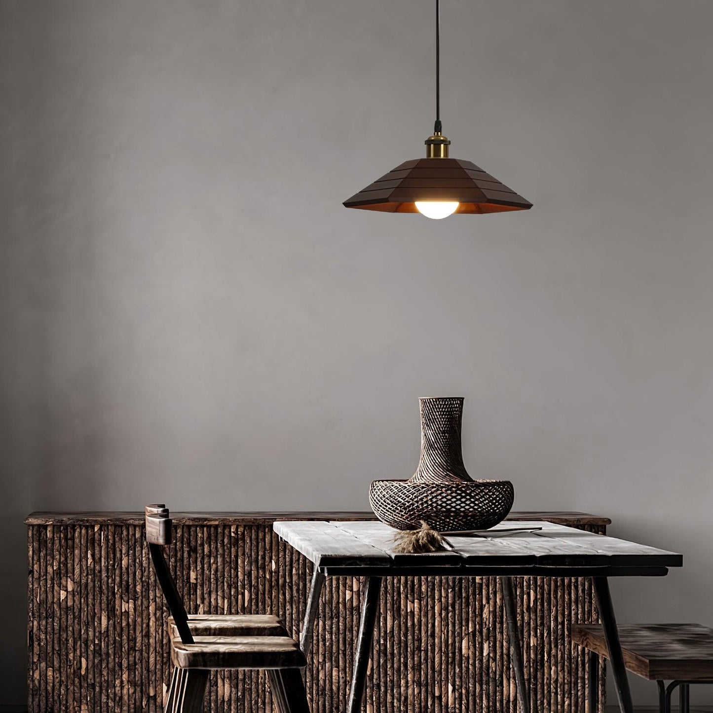 Lunara Hängelampe Holz – Stilvolle Beleuchtung für Esszimmer 7