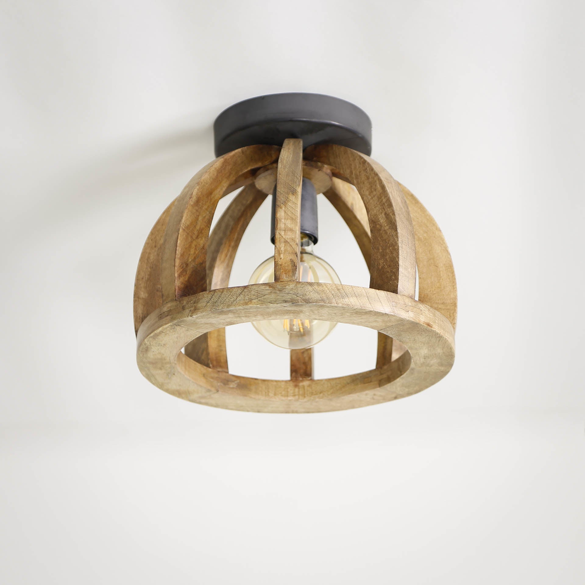 Madri Deckenlampe Aus Gebogenem Mangoholz – Stilvolle Lichtquelle Für Ein Gemütliches Ambiente 1