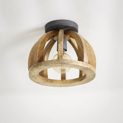 Madri Deckenlampe Aus Gebogenem Mangoholz – Stilvolle Lichtquelle Für Ein Gemütliches Ambiente 1