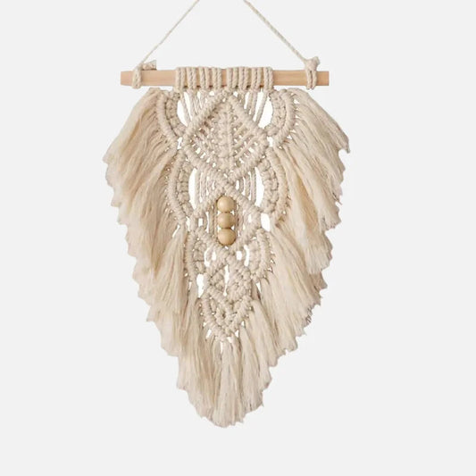**Makramee Blatt Wandteppich aus Baumwolle** – Ein Hauch von Bohème-Charme für Ihr Zuhause 0