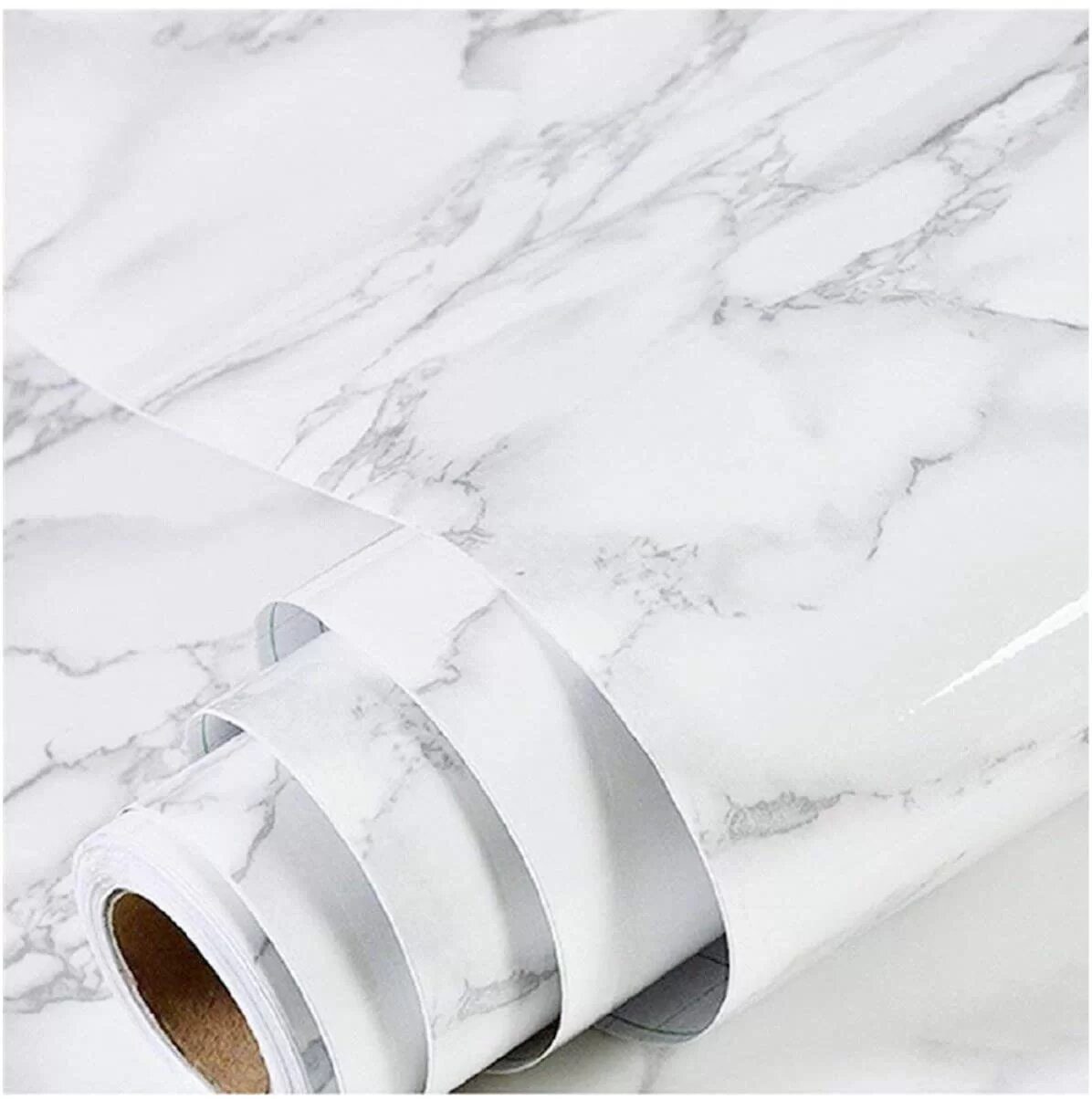 Marmor Aluminiumfolien Tapete – Elegante Küchenlösung Für Hygiene 2