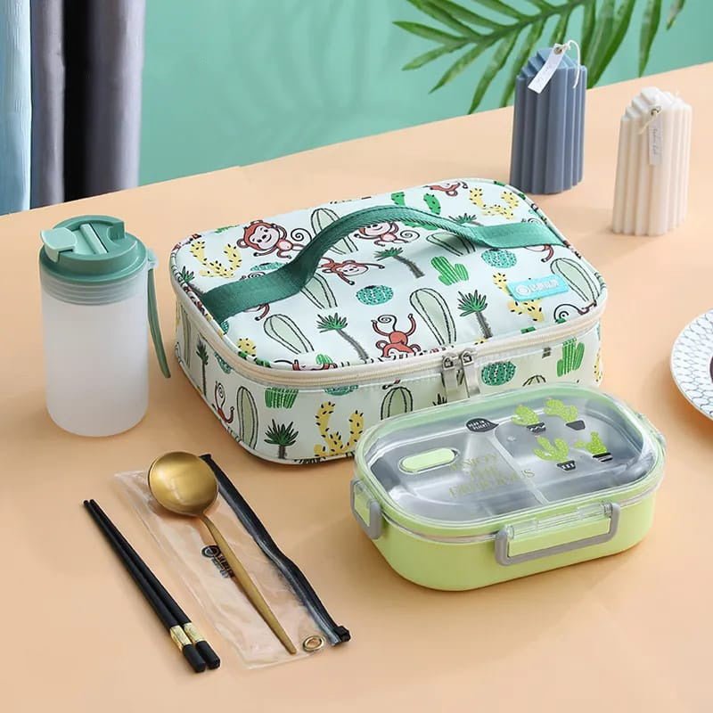 Mehrfarbige Edelstahl Lunchbox – Stilvoll Und Praktisch Für Unterwegs 1
