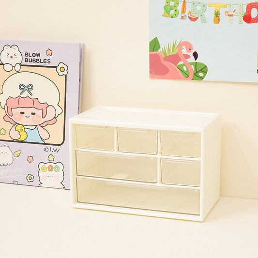 Mini Desktop Aufbewahrungsbox Mit Sechs Fächern – Praktische Ordnung Für Ihren Schreibtisch 0