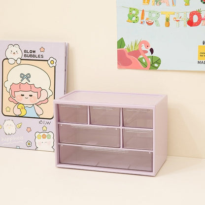 Mini Desktop Aufbewahrungsbox Mit Sechs Fächern – Praktische Ordnung Für Ihren Schreibtisch 6