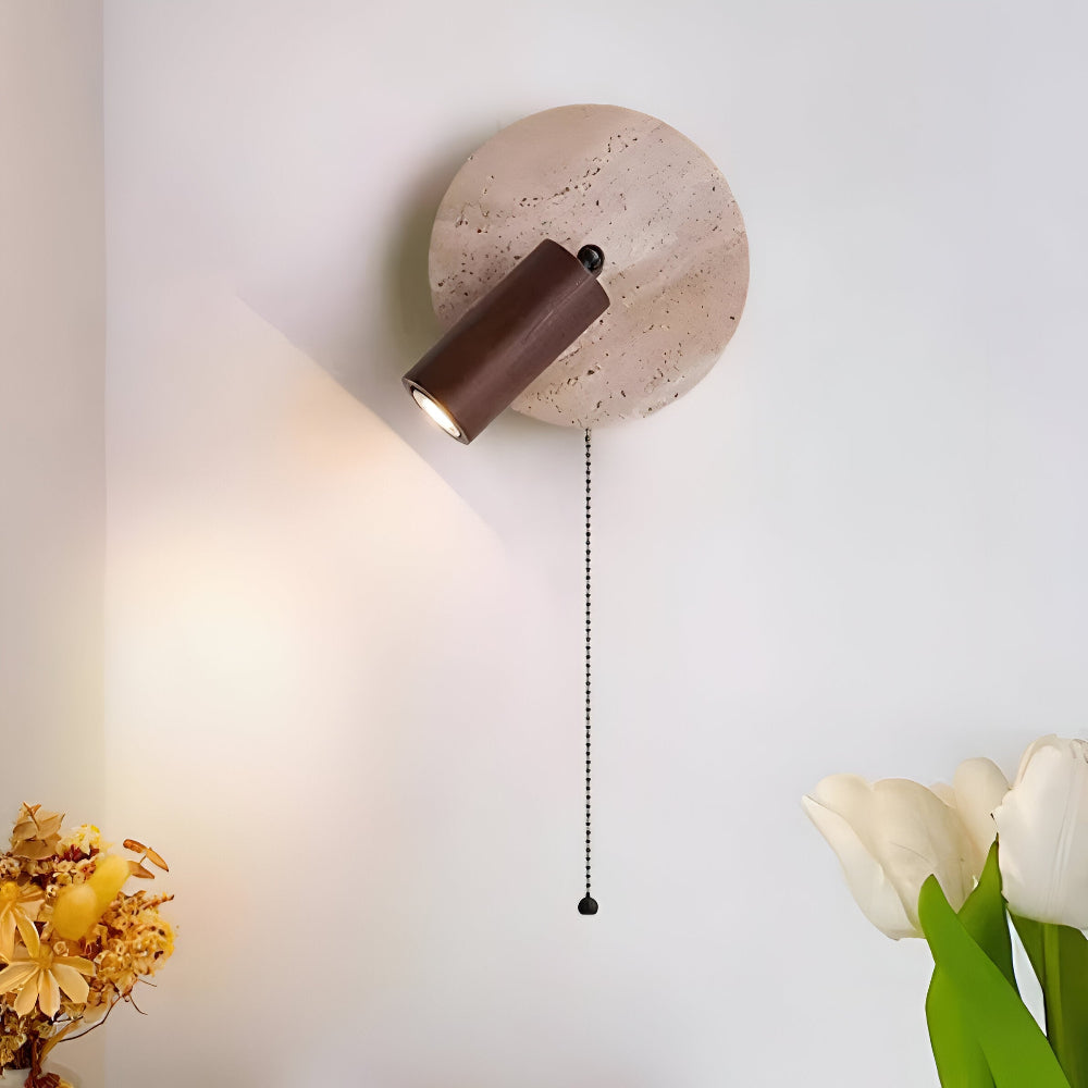 Mini Runde LED Wandleuchte Travertin – Stilvolle Akzente für Ihr Zuhause 2