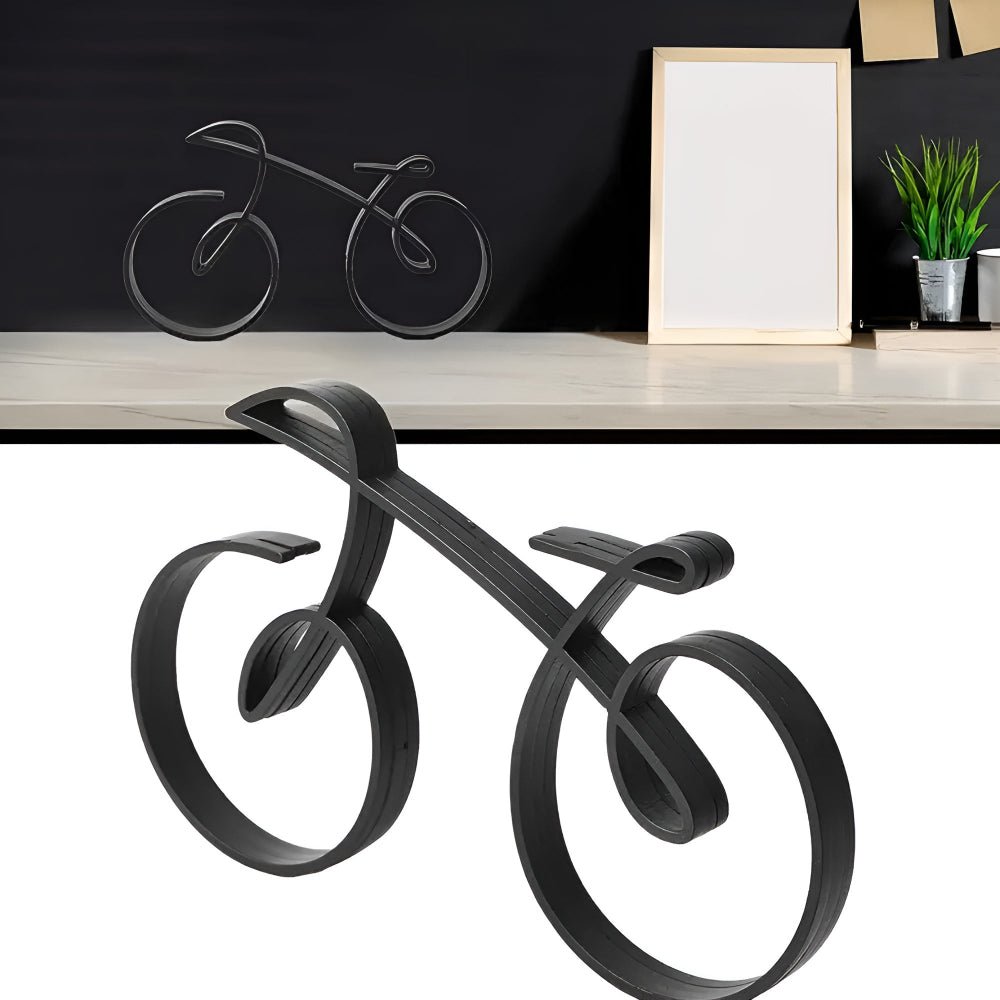 Minimalistische Fahrradskulptur Aus Metall – Dynamische Eleganz Für Ihr Zuhause 4