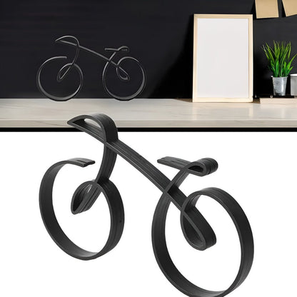 Minimalistische Fahrradskulptur Aus Metall – Dynamische Eleganz Für Ihr Zuhause 4