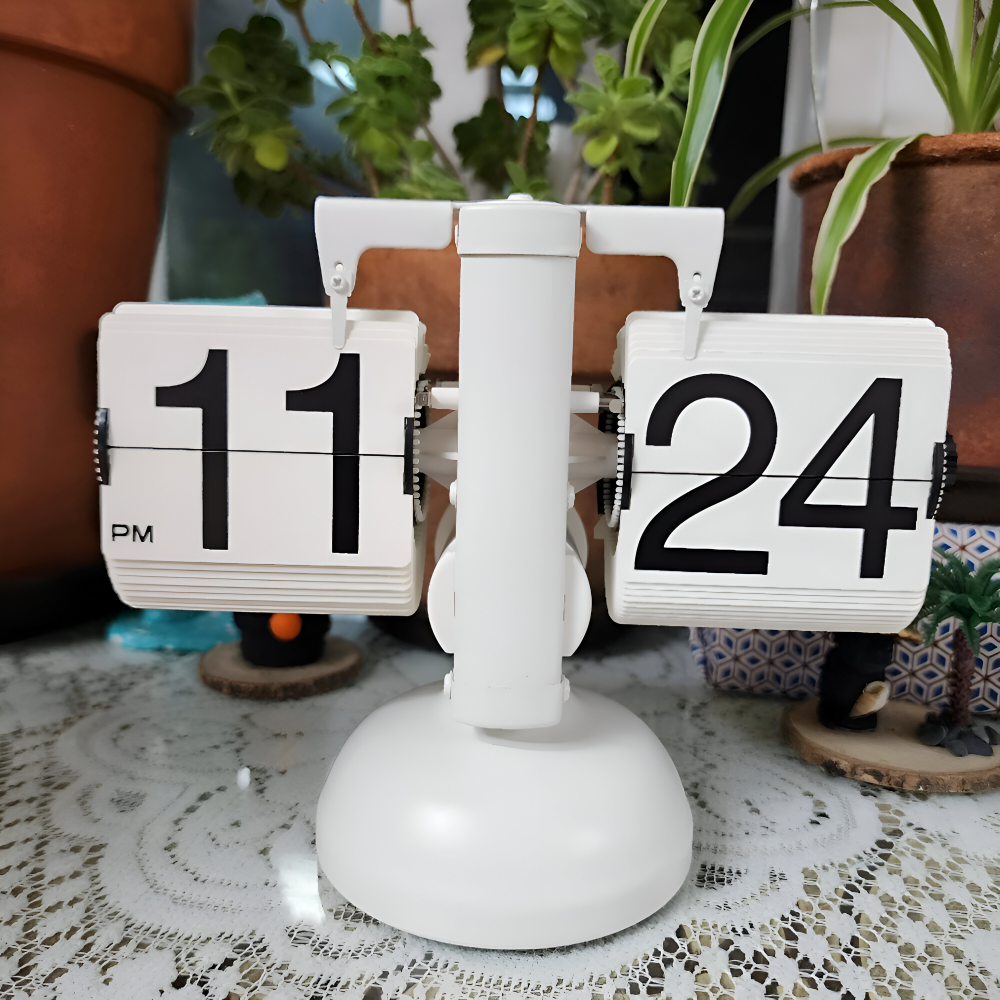 **Minimalistische Flip Uhr** – Stilvolle Zeitmessung mit Retro-Charme 1