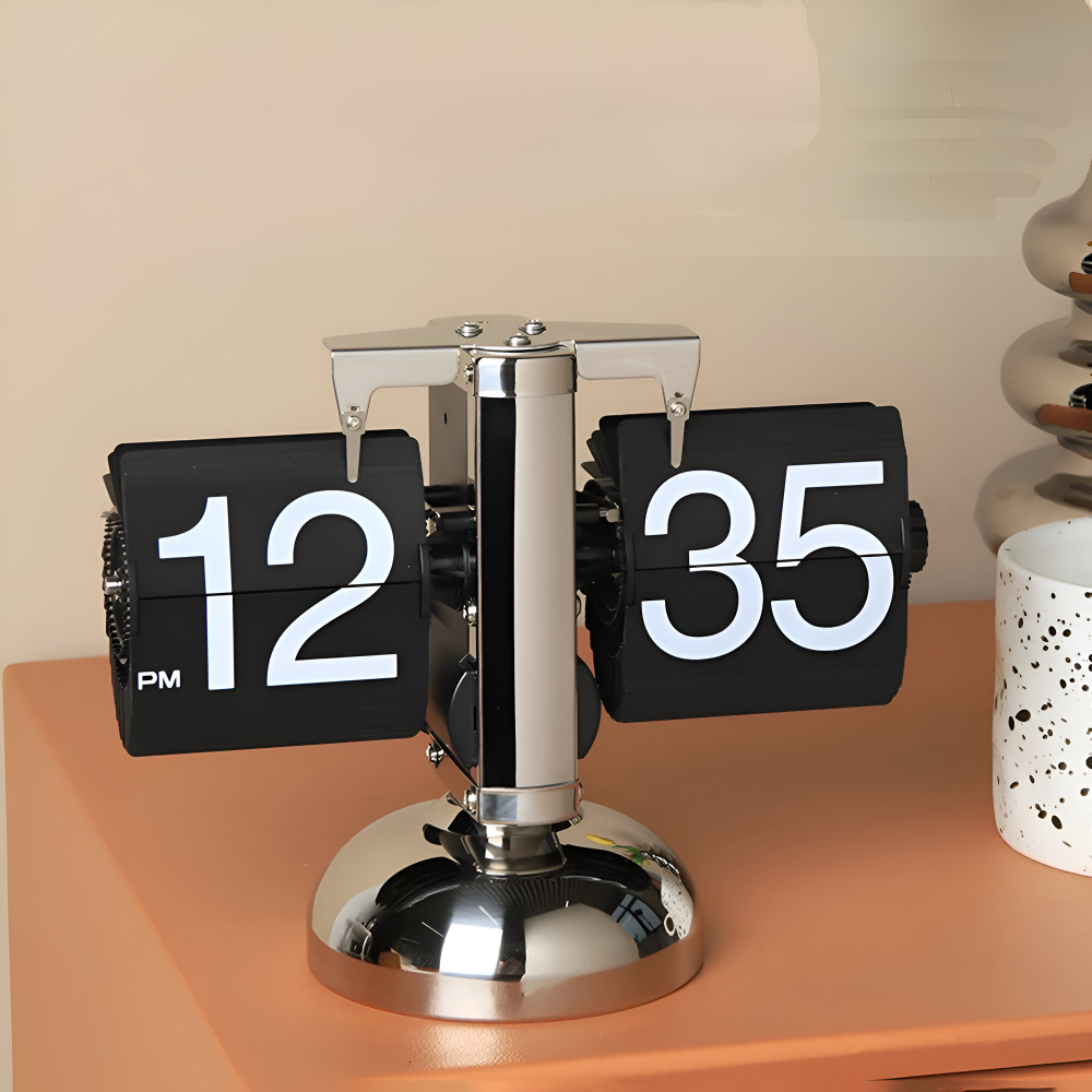 **Minimalistische Flip Uhr** – Stilvolle Zeitmessung mit Retro-Charme 8