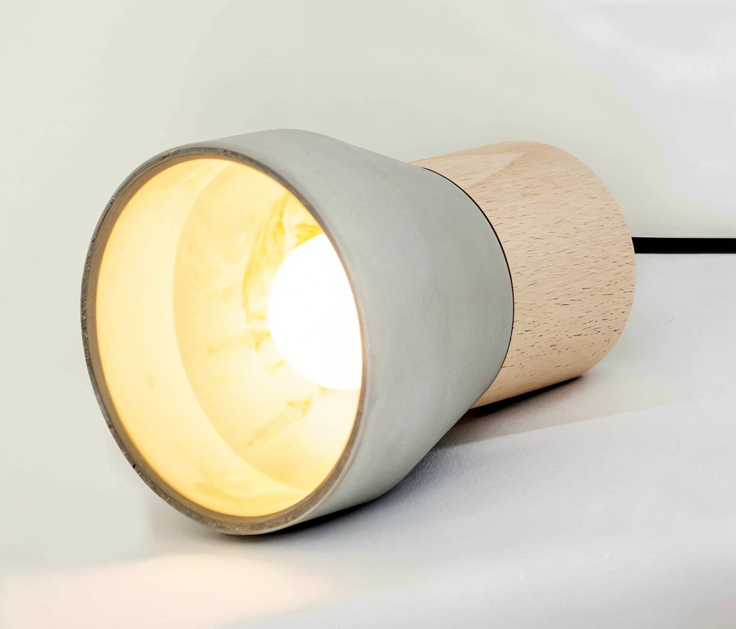 MixTint Pendelleuchte Beton Mit Holz – Urbane Eleganz Für Gemütliche Räume 3