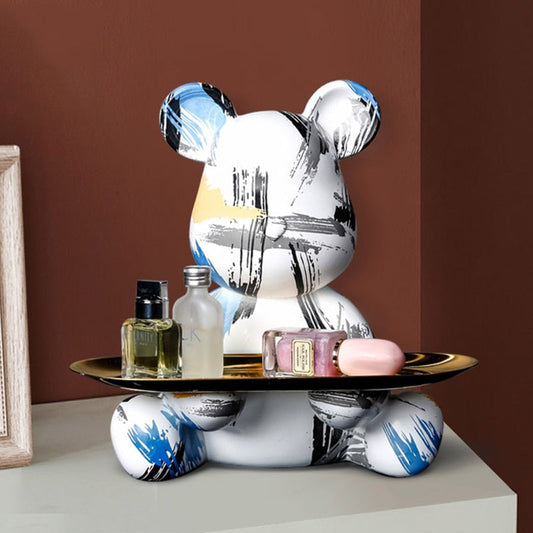 Moderne Graffiti-Skulptur mit Tablett – Künstlerische Akzente für Urbanen Stil 1